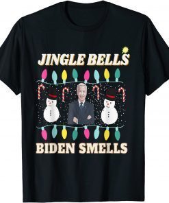 Jingle Bells Biden Smells Ugly Christmas Anti Biden Classic Shirt