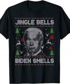 Jingle Bells Biden Smells Ugly Christmas Sweater Anti Biden Classic Shirt