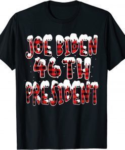 Joe Biden 46th President Plaid Matching Pajamas Family Xmas Limited Shirt