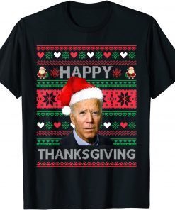 Joe Biden Happy Thanksgiving Ugly Christmas T-Shirt