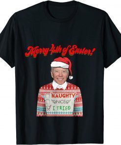Joe Biden Merry 4th Of Easter Christmas Ugly Sweater Classic ShirtJoe Biden Merry 4th Of Easter Christmas Ugly Sweater Classic Shirt