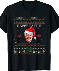 Joe Biden Merry Christmas Happy Easter Ugly Xmas Sweater T-Shirt