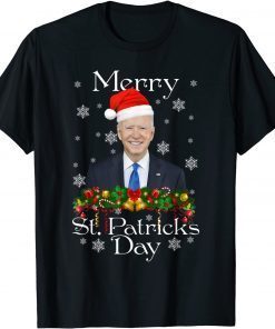 Joe Biden Merry St. Patricks Day Christmas Anti Biden T-Shirt