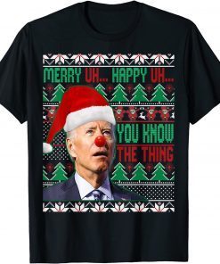 Joe Biden Merry UH UH Ugly Christmas Sweater Classic Shirt