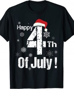 Joe Biden Santa Hat Happy Fourth of July Christmas Limited Shirt