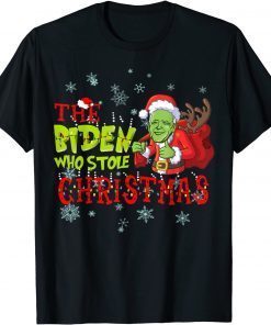 Joe Biden Santa Hat The Biden Who Stole Christmas Limited Shirt