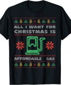 Joe Biden Ugly Christmas Sweater Affordable Gas Limited Shirt
