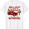 Jolliest Bunch Of Teacher This Side Nuthouse Red Plaid Xmas Unisex Shirt