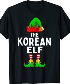 Korean Elf Matching Family Group Christmas Party Pajama T-Shirt