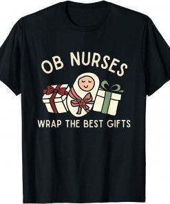 Labor and Delivery Nurse Christmas Matching Midwife Xmas Classic Shirt