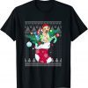 Labrador In Sock Funny Christmas Ugly Pajama Xmas Santa Dog Classic T-Shirt