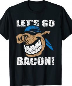Let's Go Bacon Pig Parody Let's Go Brandon Classic Shirt