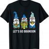 Lets Go Biden Brandon Gnomes Menorah Hanukkah Chanukah Gift Shirt