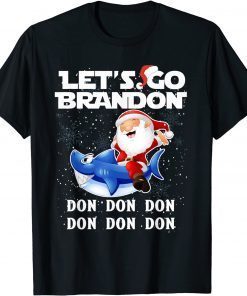 Let's Go Braden Brandon - Santa Shark Merry Christmas Classic T-Shirt