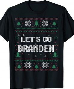 Let's Go Branden Anti Liberal Brandon Ugly Sweater Christmas Gift Shirt