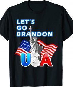 Let's Go Branden Brandon Conservative Anti Liberal US Flag Classic Shirt