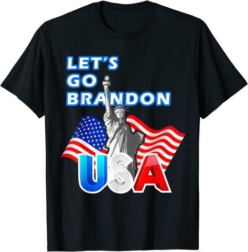 Let's Go Branden Brandon Conservative Anti Liberal US Flag Classic Shirt