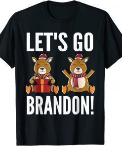 Let's Go Branden Christmas 2021 Santa And Friends T-Shirt