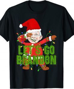 Let's Go Brandon Anti-Biden Dabbing DR Fauci Christmas Light Classic Shirt