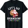 Let's Go Brandon Anti Biden Funny Santa Christmas Limited T-Shirt