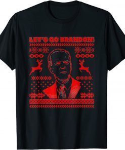 Let's Go Brandon Anti Biden Ugly Christmas T-Shirt