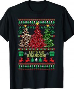 Let's Go Brandon Beautiful Anti-Biden Christmas Trees Gift Shirt