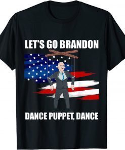 Let’s Go Brandon Biden Puppet USA Flag Conservative Unisex Shirt