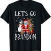 Let's Go Brandon Christmas 2021 Santa And Friends Unisex Shirt