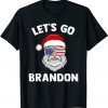Let's Go Brandon Christmas American Sunglasses Santa Claus Classic Shirt