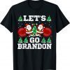 Let's Go Brandon Christmas Eve Holiday Santa Xmas Tee Shirt