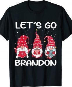 Let's Go Brandon Christmas Gnome Pajamas Family Xmas Lights Limited Shirt