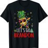 Let's Go Brandon Christmas Pinapple Dabbing T-Shirt