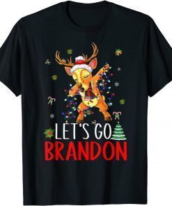 Let's Go Brandon Christmas Reindeer Dabbing 2021 Shirt