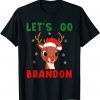 Let's Go Brandon Christmas Rudolph Family Matching Pajamas Gift Shirt
