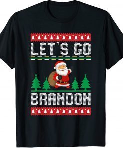 Lets Go Brandon Christmas Santa Political 2021 Shirt