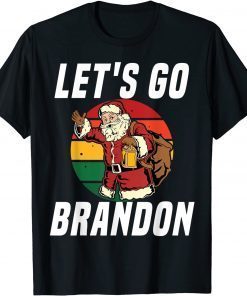 Let's Go Brandon Christmas Say Hi Santa Lamplight T-Shirt