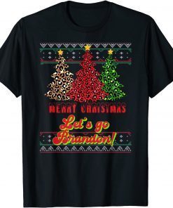 Let's Go Brandon Christmas Trees Forest Xmas Pun Anti Biden Classic Shirt