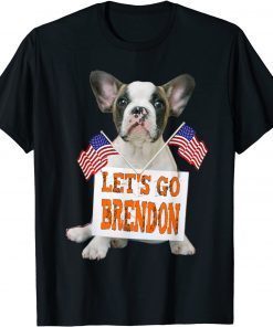 Lets Go Brandon Dog US Flag Classic Shirt