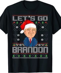 Anti Biden Merry Thanksgiving Santa Hat Ugly Christmas Classic Shirt