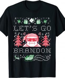 Lets Go Brandon Joe Biden Chant Ugly Christmas Gift T-Shirt