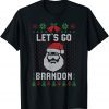 Let's Go Brandon Funny Santa Clause Ugly Christmas Costume Classic Shirt