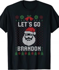 Let's Go Brandon Funny Santa Clause Ugly Christmas Costume Classic Shirt