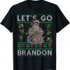 Let's Go Brandon Impeach 46 Anti Biden Chant Ugly Sweater Classic T-Shirt