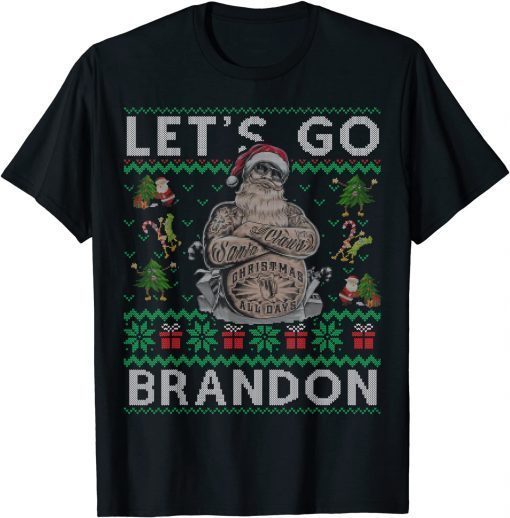 Let's Go Brandon Impeach 46 Anti Biden Chant Ugly Sweater Classic T-Shirt