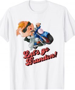 Let's Go Brandon Impeach Biden American Motorcycle Biker Hog Gift Shirt
