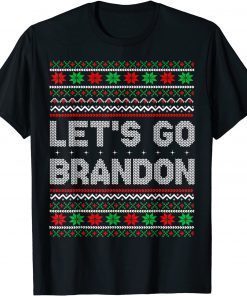 Let's Go Brandon Impeach Biden Liberal Chant Ugly Christmas T-Shirt