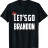 Let's Go Brandon Lets Go Brandon Funny Santa Hat Gift Shirt