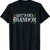 Let's Go Brandon Lights Christmas Ugly Christmas Impeach T-Shirt