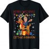 Let's Go Brandon Merry Christmas Trump Riding Reindeer T-Shirt