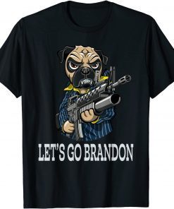 Let's Go Brandon Pug Dog Ugly Christmas Sweater Classic Shirt